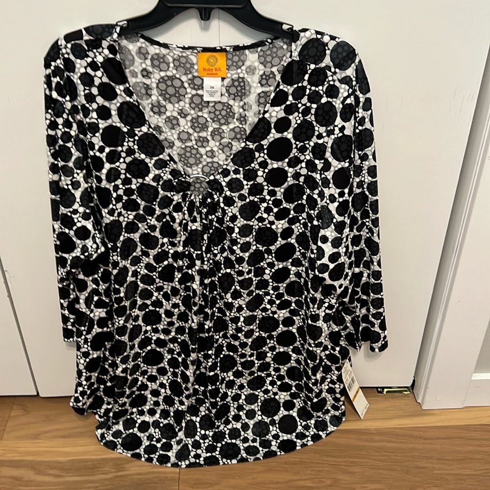 Ruby Rd tunic top, 3X